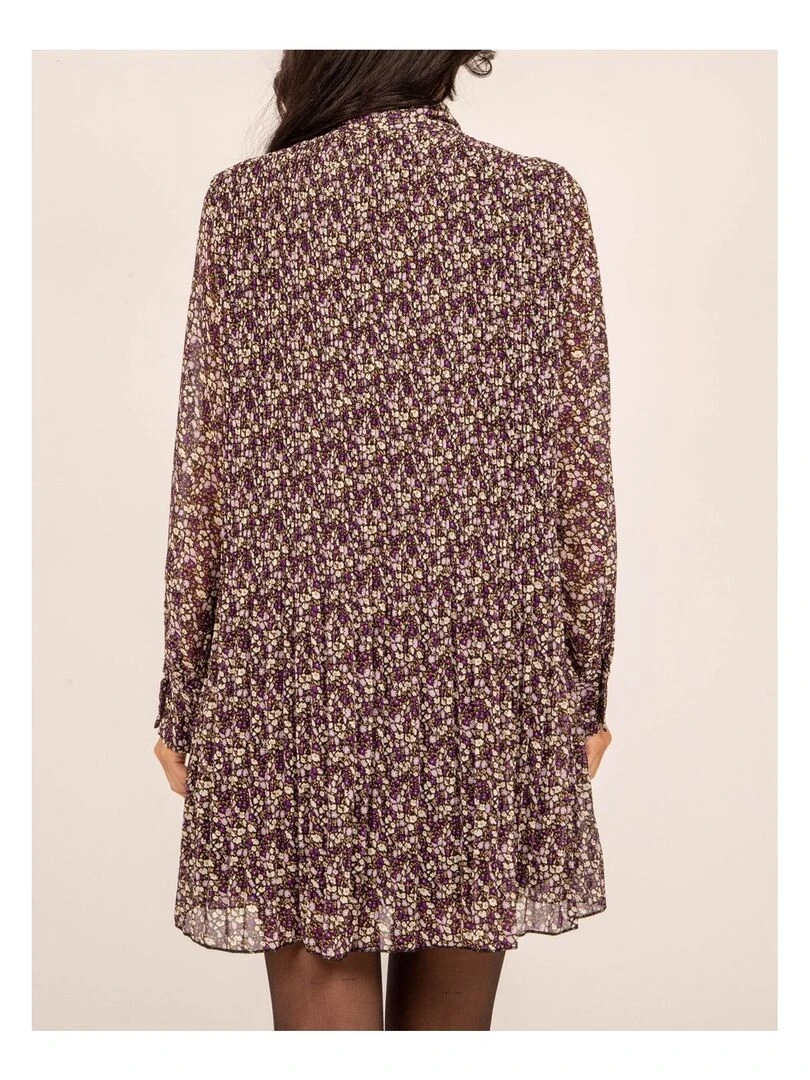 Robe courte motifs IRREELLE   Violet