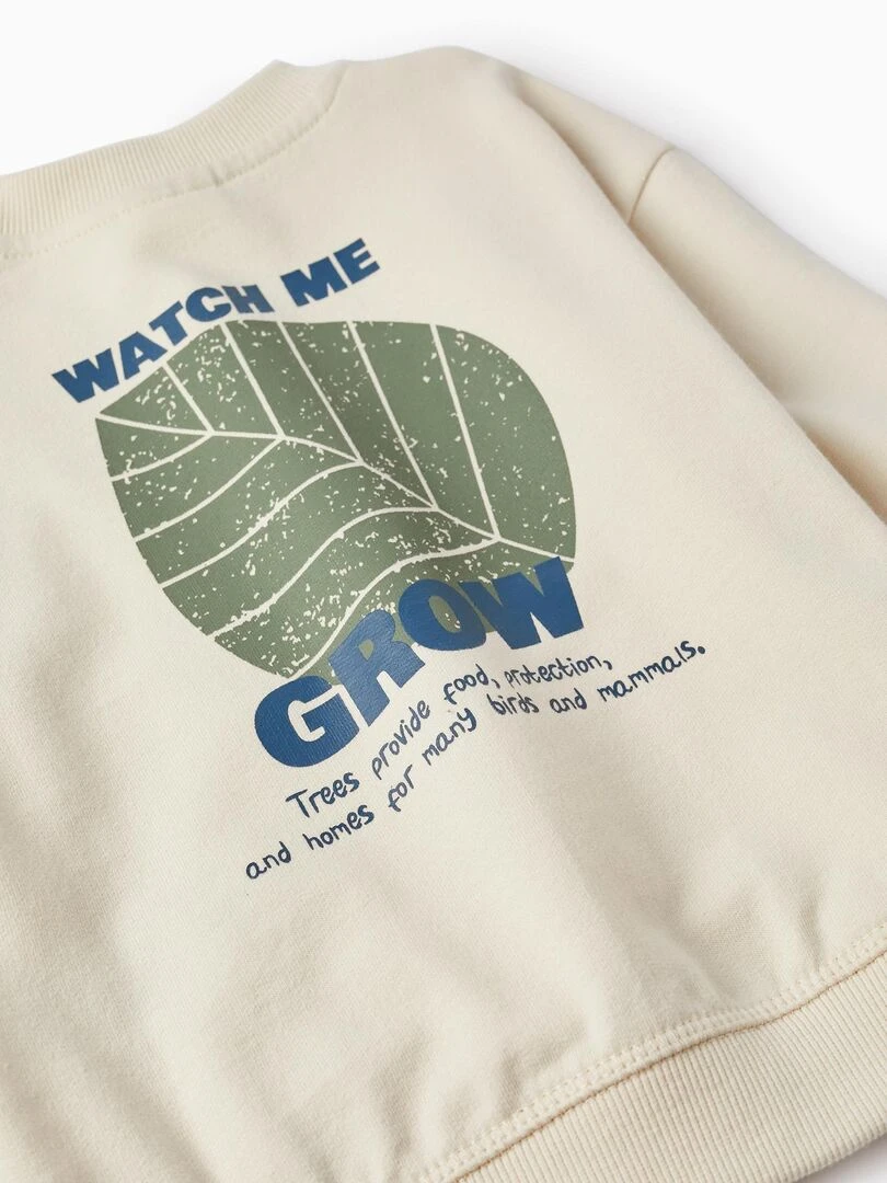 Pull pour Bébé Garçon 'Watch Me Grow'  NATURE TAKEOVER   Blanc