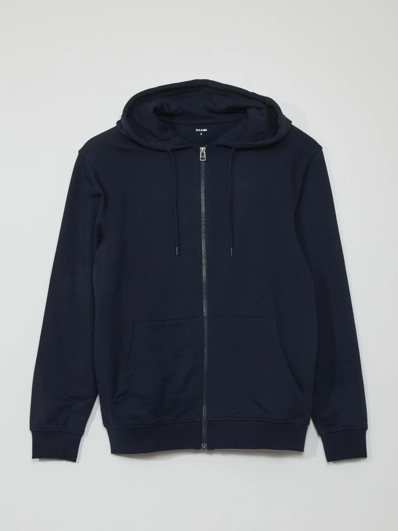 Veste zippée à capuche Bleu marine