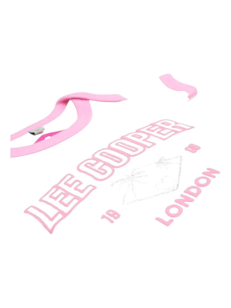 Lee Cooper   Lot de 2 bodys bébé fille en coton   Blanc