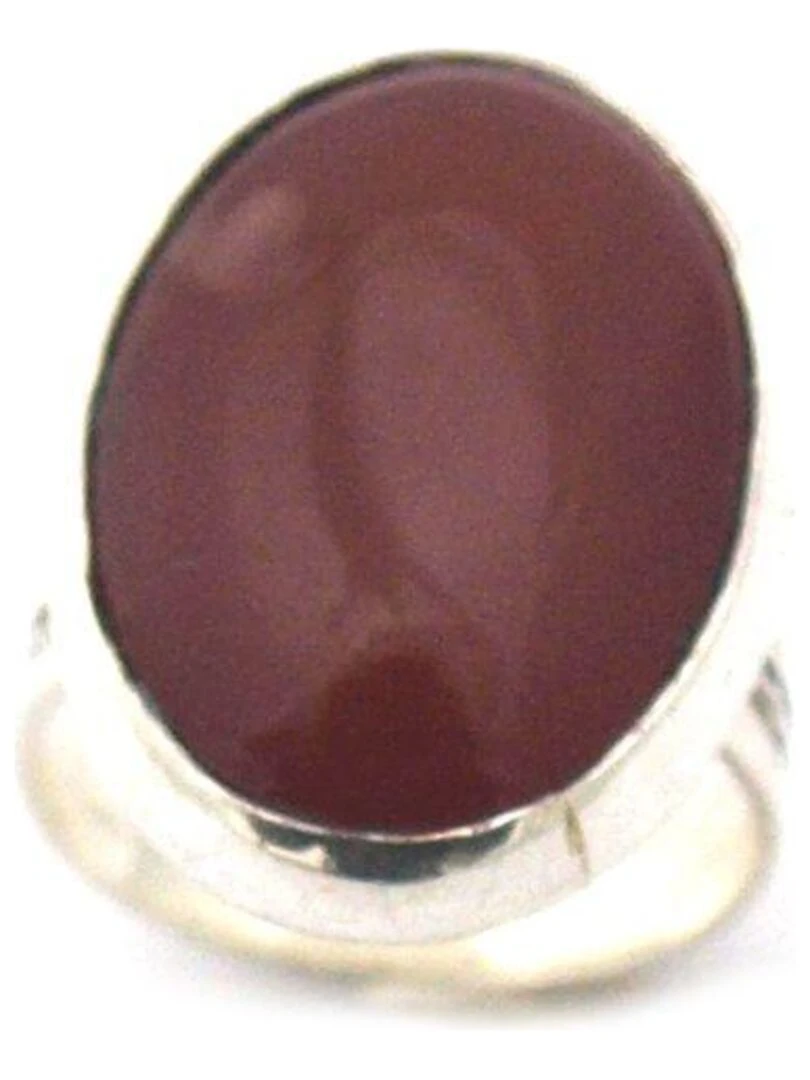 Bague touareg ovale cornaline Bijoucolor Argent
