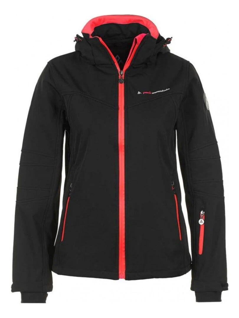 Blouson softshell femme AMALEAK PEAK MOUNTAIN Noir Orange