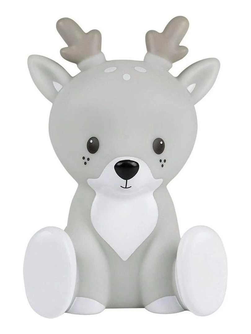 Veilleuse tactile Fabian le renne (15 cm) Gris