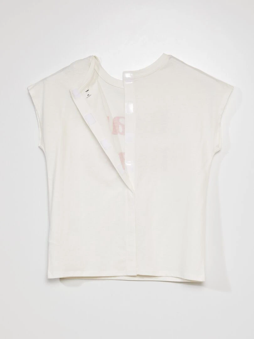 Tee shirt 'Beau Rivage'   So Easy   Blanc/rouge