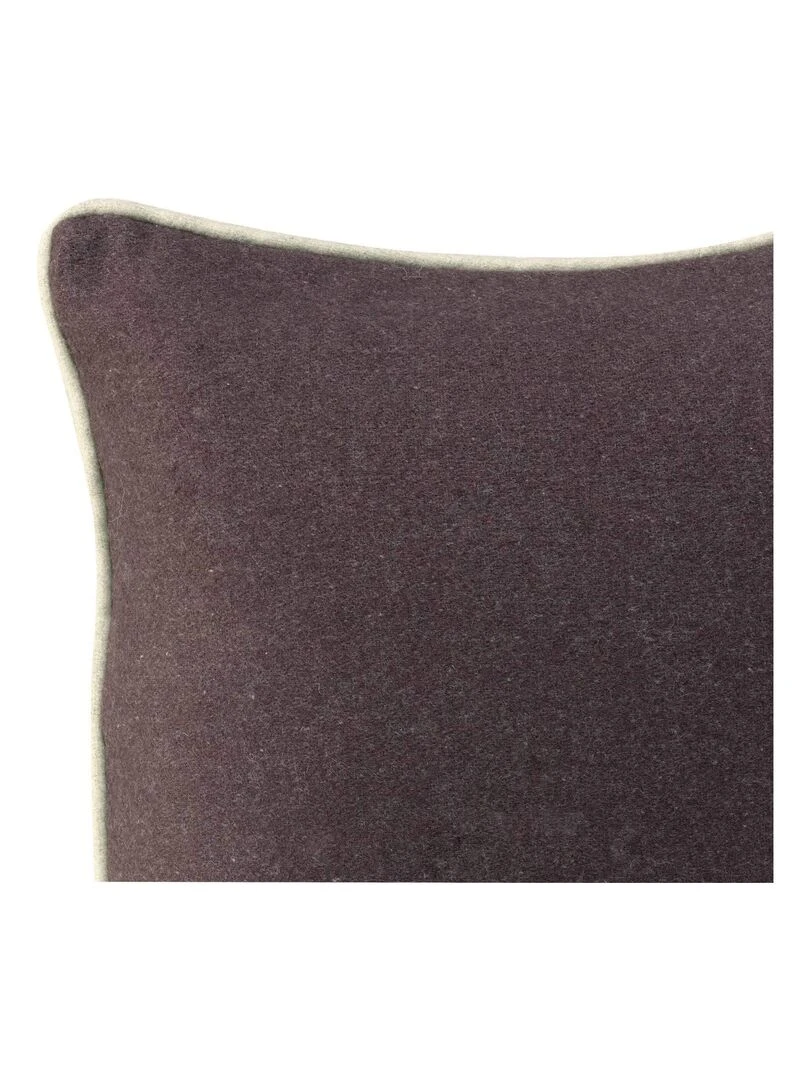Housse de coussin décoratif Piping felt "Happyfriday" Bordeaux