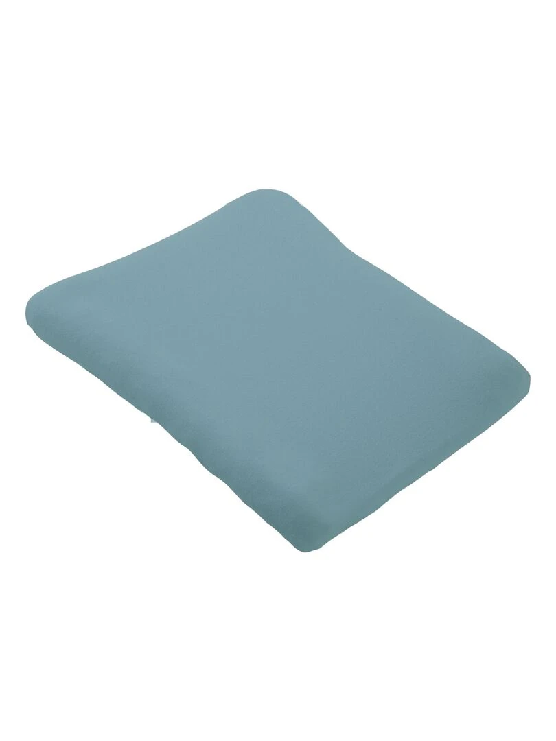 Housse de matelas à langer en éponge bouclette   Bleu