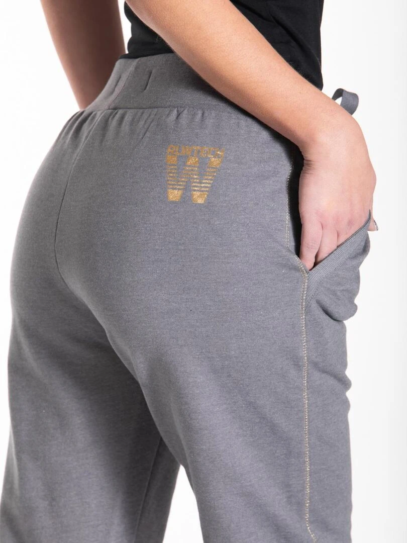 Pantalon jogg à coutures en fil lurex ZEVELYN 'Rica Lewis'   Gris