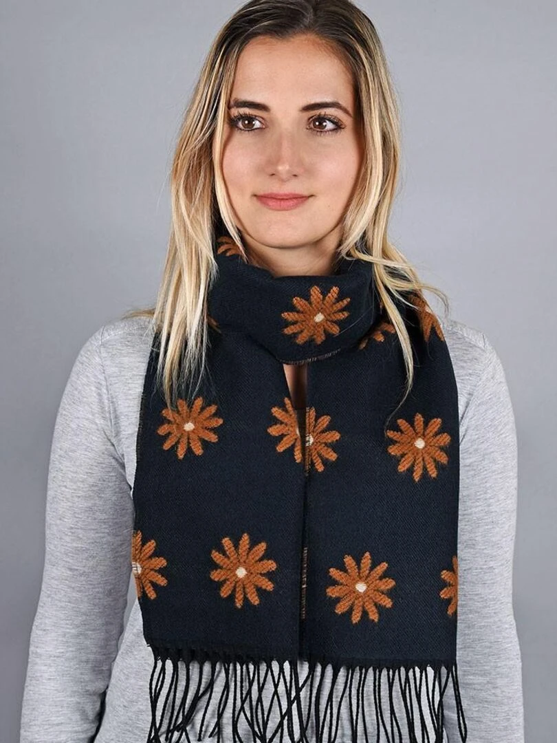 Echarpe Maggy Fabriqué en France Bleu nuit