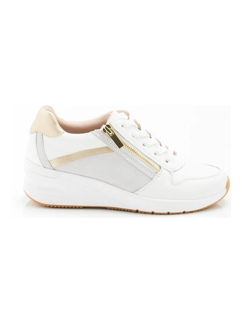 Tennis compensées à lacets Climatyl   Damart   Blanc