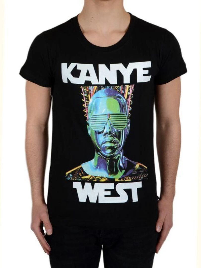 Tee Shirt Little Eleven Paris Kanye SS Mixte Garçon Fille Noir Noir
