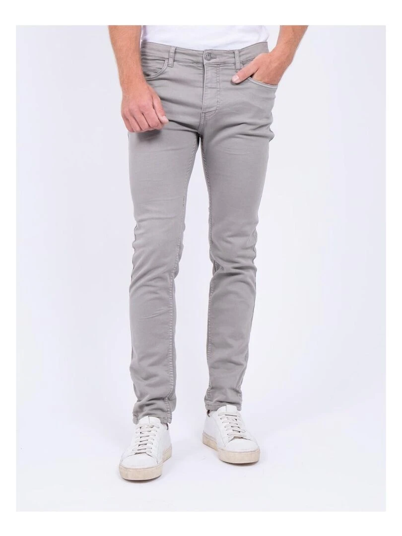 Pantalon 5 poches VAAS Gris clair