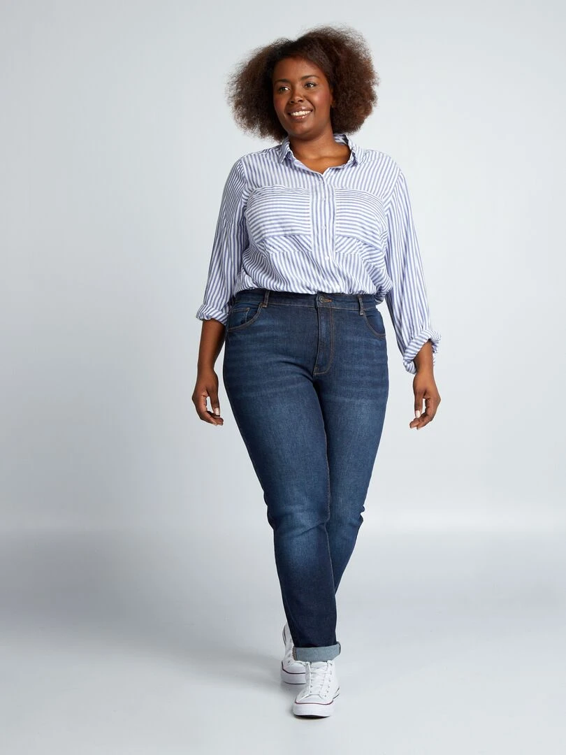 Jean regular 5 poches L30 Brut