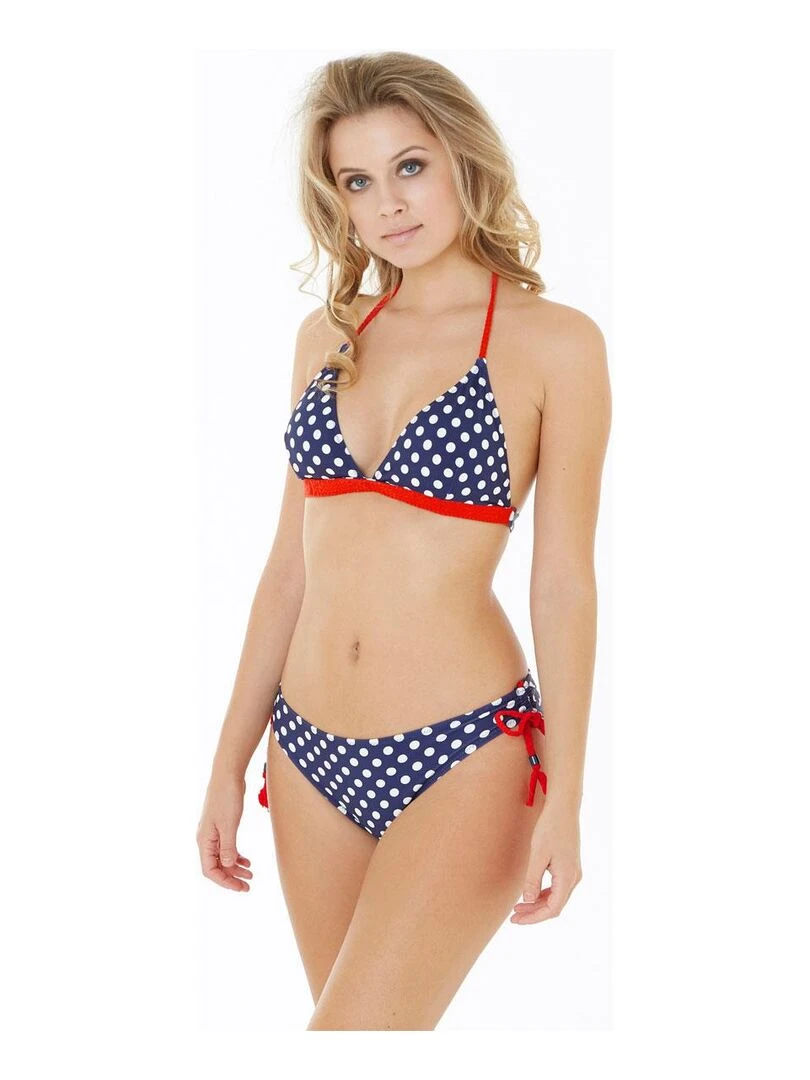 Haut de maillot triangle PLAISANCE   Brigitte Bardot Bain   Bleu