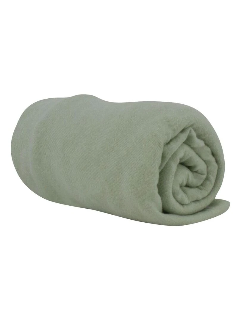 Drap housse uni 70x140 cm Vert Vert