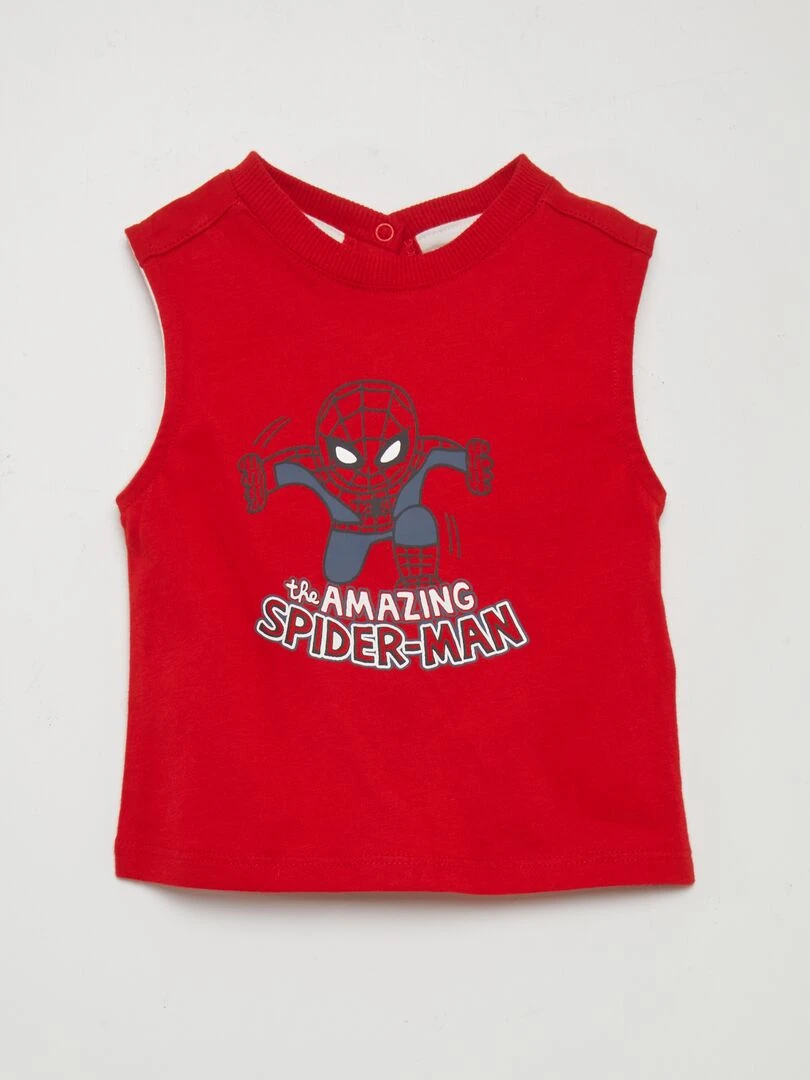 Débardeur 'Spider Man' 'Marvel' Rouge