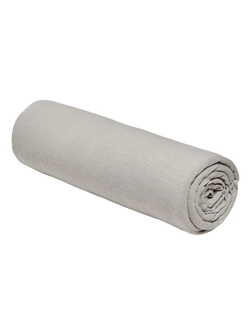 Drap housse 2 personnes uni 'ESSENTIAL' 'TODAY'   Beige