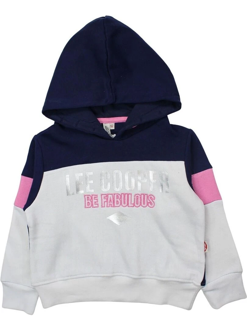 Lee Cooper Sweat fille imprimé logo en coton Bleu marine