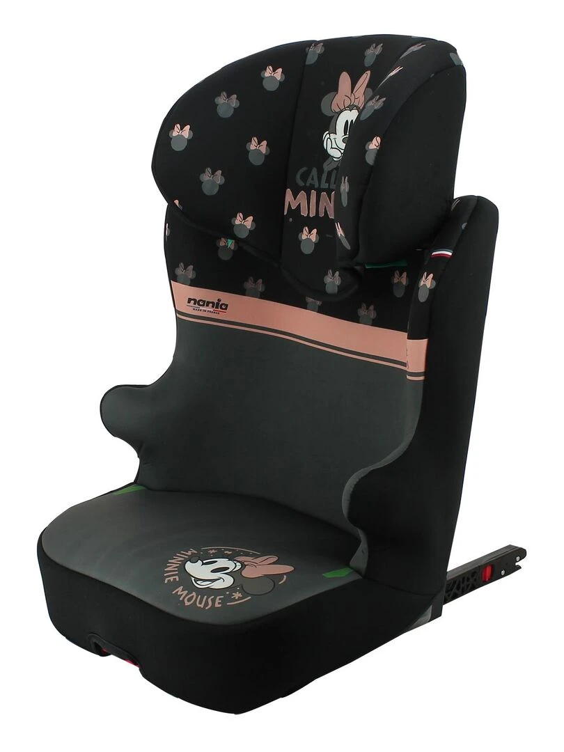 Nania – Siège auto isofix START I FIX 106 140 cm R129 i Size – Fabrication Française Minnie Gris
