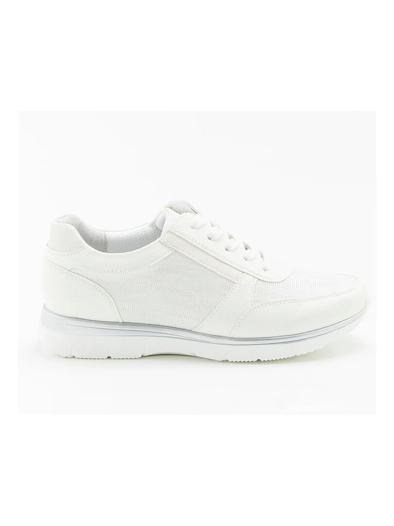 Baskets dessus irisé et texturé Amortyl   Damart   Blanc