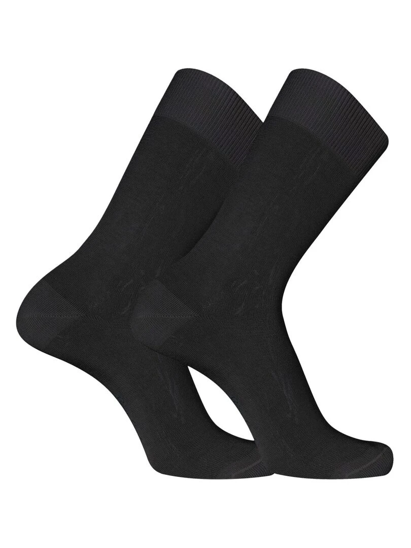 Lot de 6 Paires de chaussettes de ville en Fil d'Ecosse modèle 0110 Pierrecardin   Gris