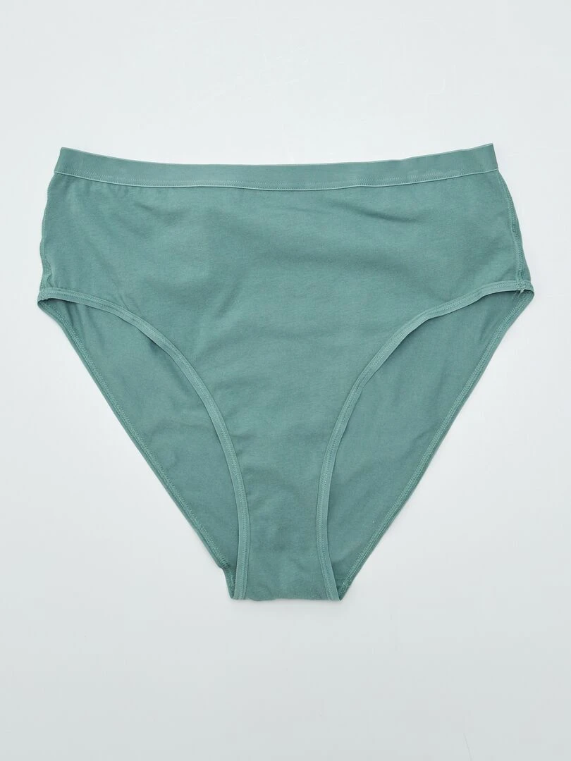 Lot de 2 culottes hautes   Vert/noir