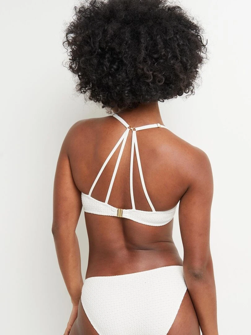 Maillot de bain coque Maud RougeGorge Lingerie Blanc