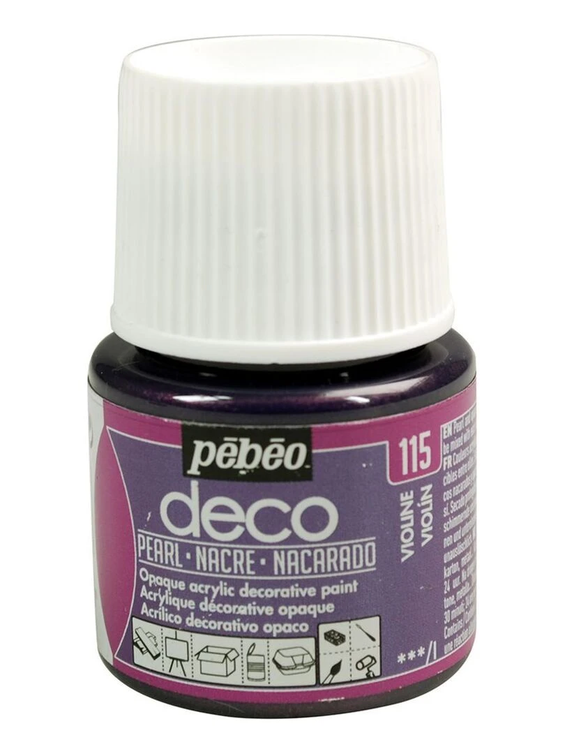 Peinture acrylique opaque nacrée   Violine   45 ml   N/A