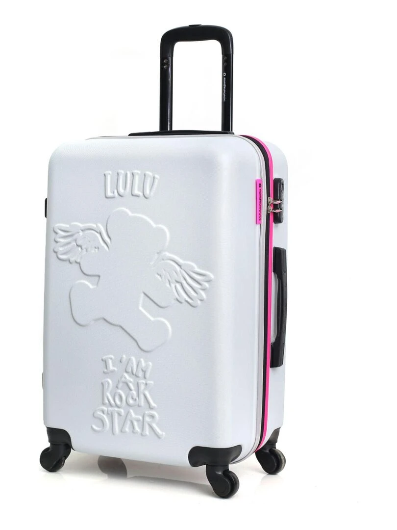LULU CASTAGNETTE VALISE L OURS AILE Gris