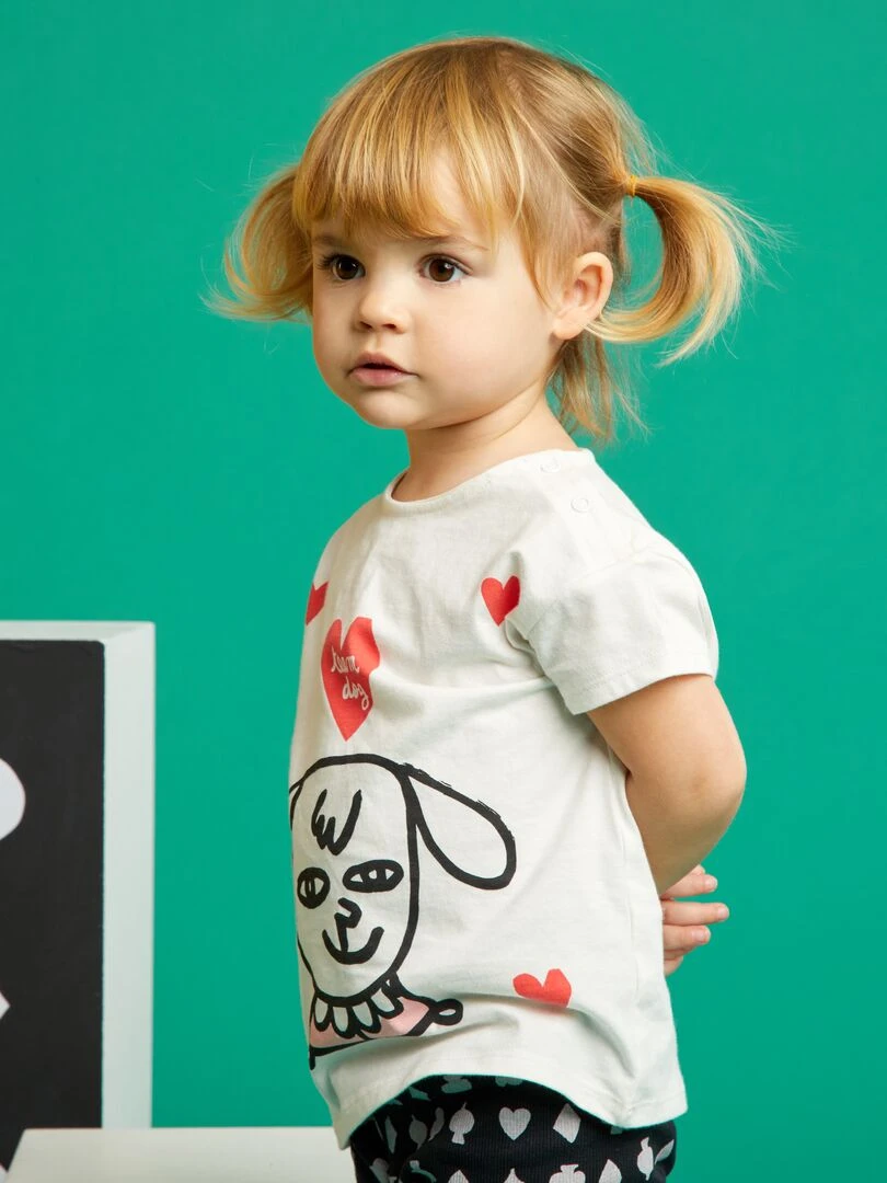 T shirt en coton X Little Bad Wolf   Blanc