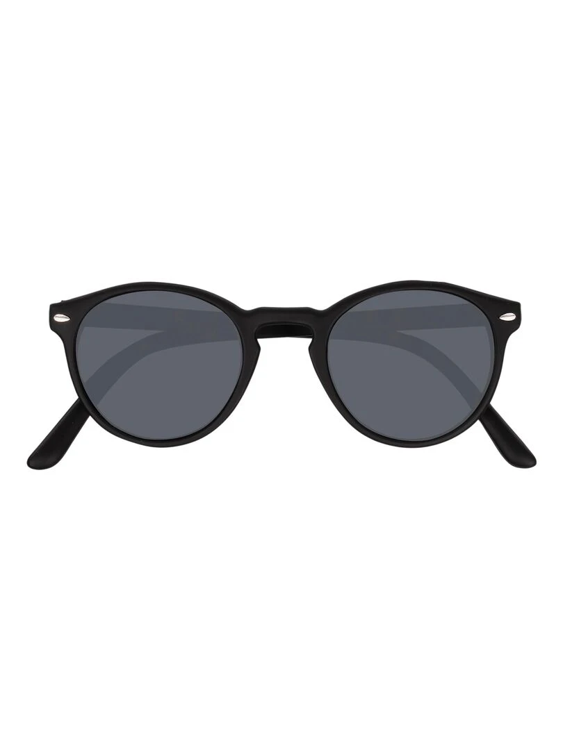 Lunettes de soleil mixte Ronde Noir Noir