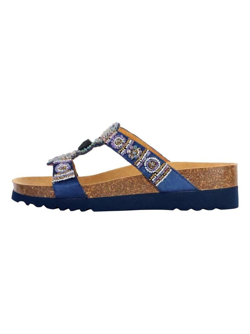 Mules à Enfiler Scholl New Bogota'Wedge Bleu