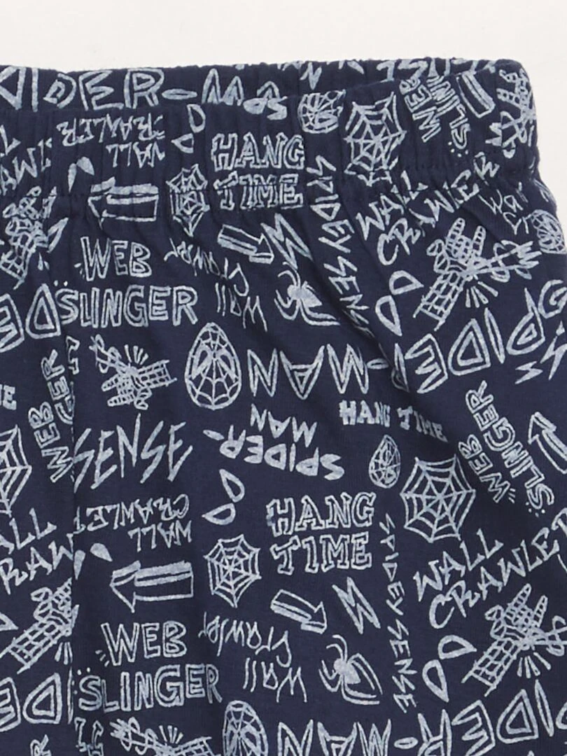 Pyjama short 'Spiderman'   2 pièces   Blanc
