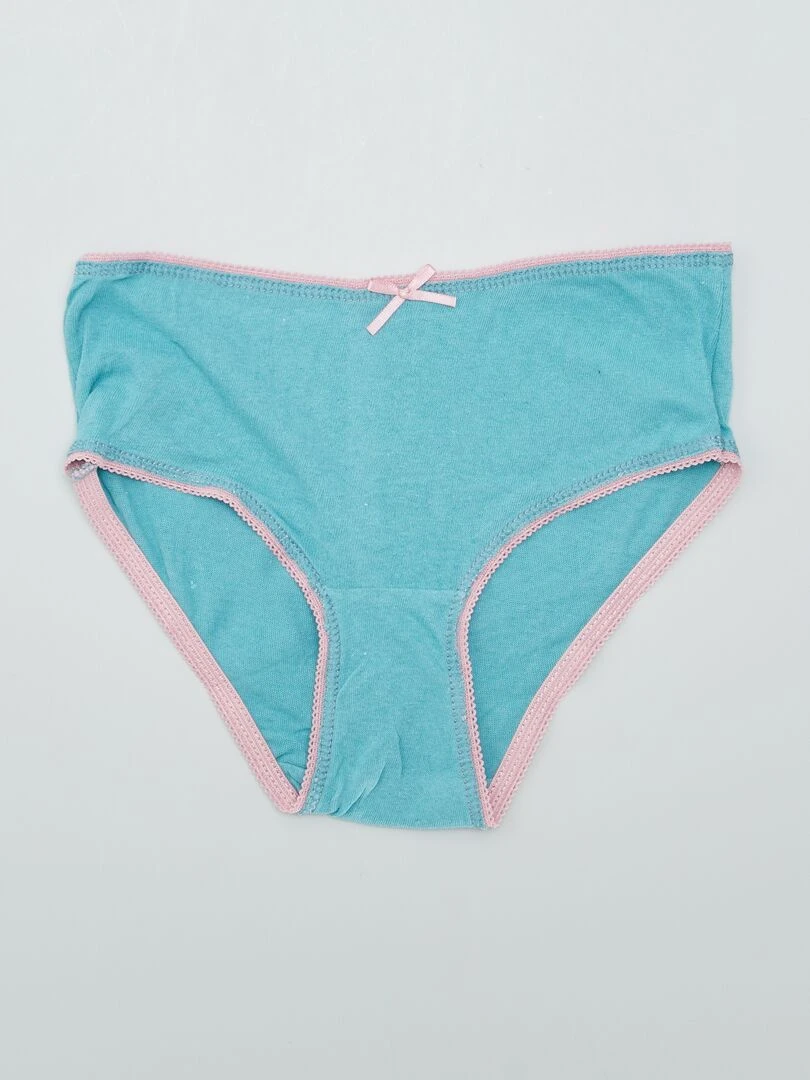 Lot de culottes en coton   5 pièces   Vert