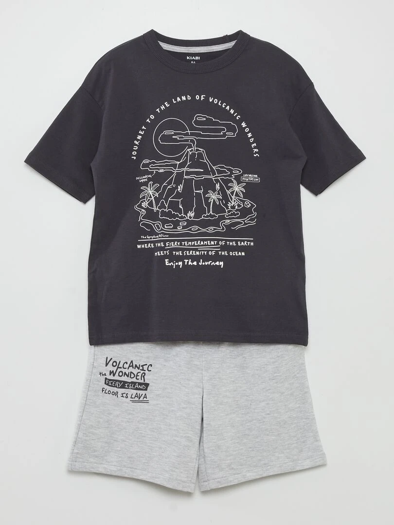 Ensemble de pyjama 2 pièces Gris