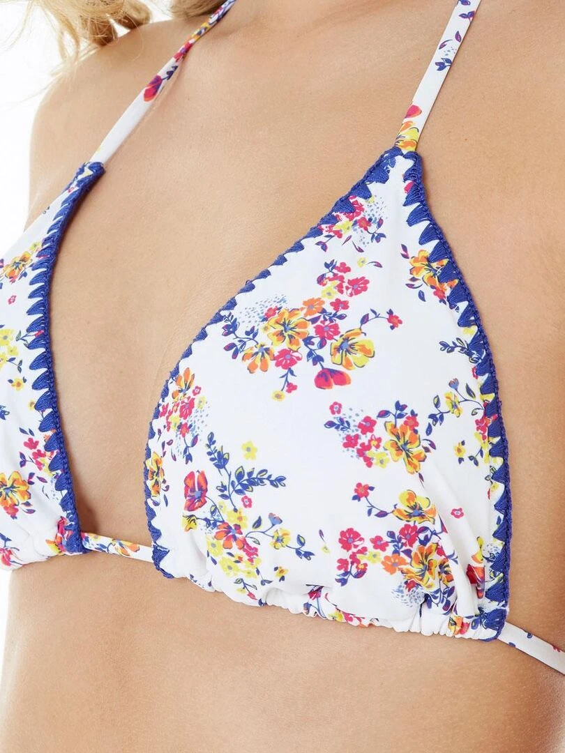 Haut de maillot triangle CALANQUE   Brigitte Bardot Bain   Blanc