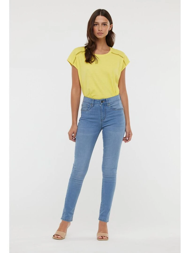 Lee Cooper   Jean coton slim LC135   Bleu ciel