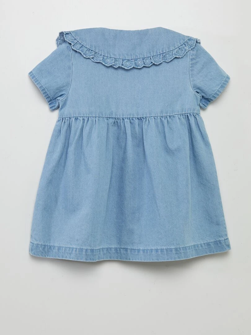 Robe légère effet denim Bleu