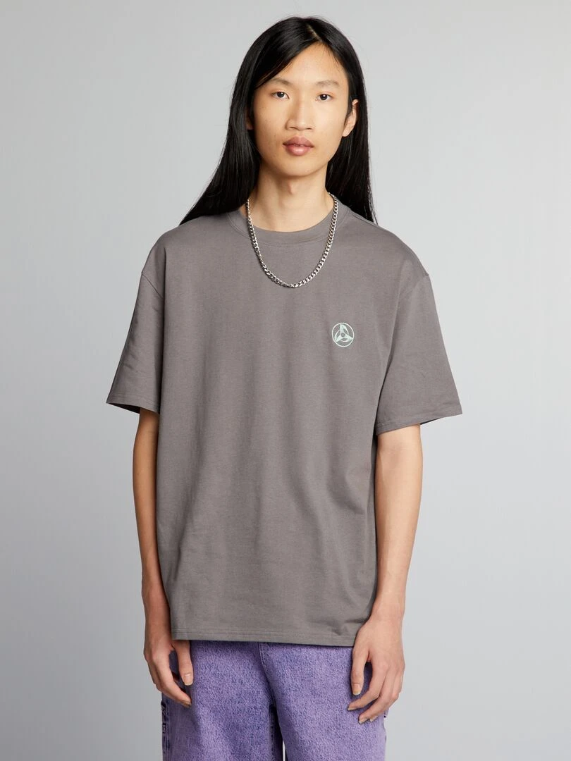 T shirt oversize 'Naruto' Gris
