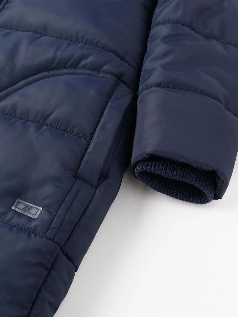 Manteau Matelassé avec Capuche pour Garçon   LITERATURE CLUB   Bleu foncé