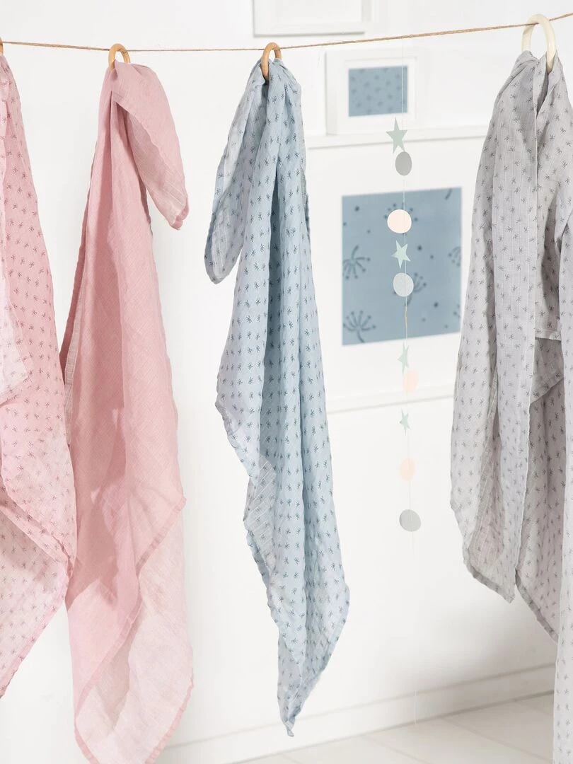 ROBA Set de couches bio de 3 pièces "Lil Planet" – gris   Gris