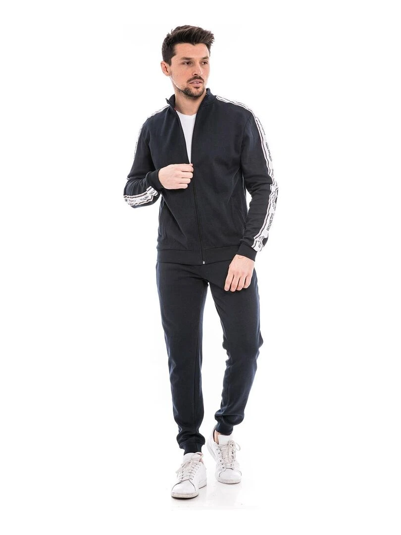 Sweat zippé col montant WAPIAZA   Bleu marine