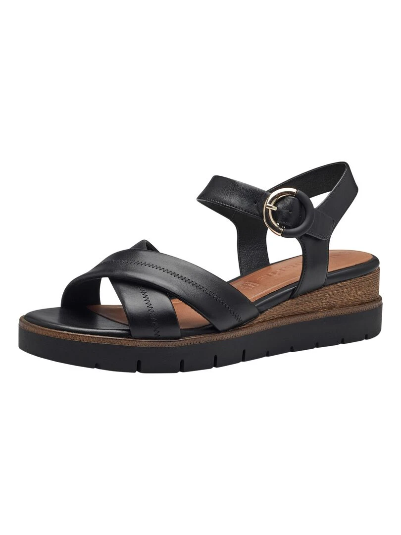 Sandales Cuir Tamaris   Noir