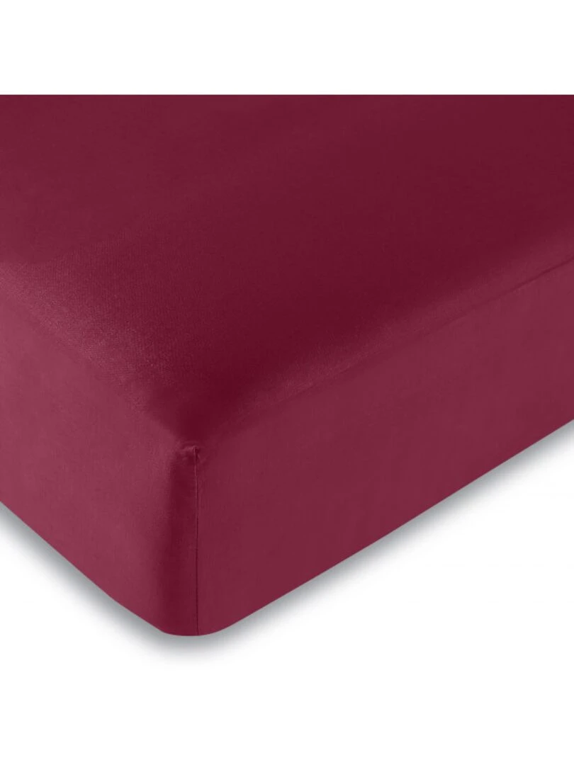 Univers Decor Drap Housse Rouge 200 X 200 Cm / 100% Coton / 57 Fils/cm² "king Size" Rouge