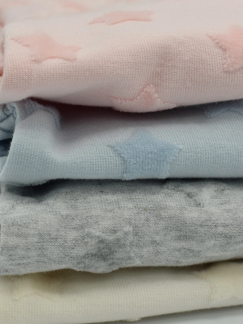 Pyjama Velours Dévoré 'étoilées''doo&bo'   Rose
