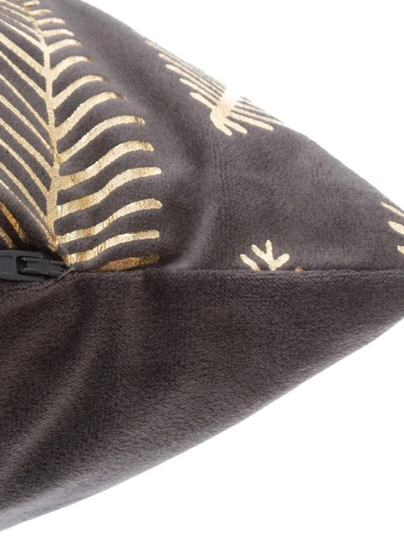 Coussin velours or Tropic gris 30x50 cm   Gris