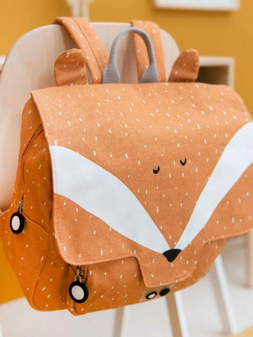 Cartable A4 maternelle Mr. Fox Marron