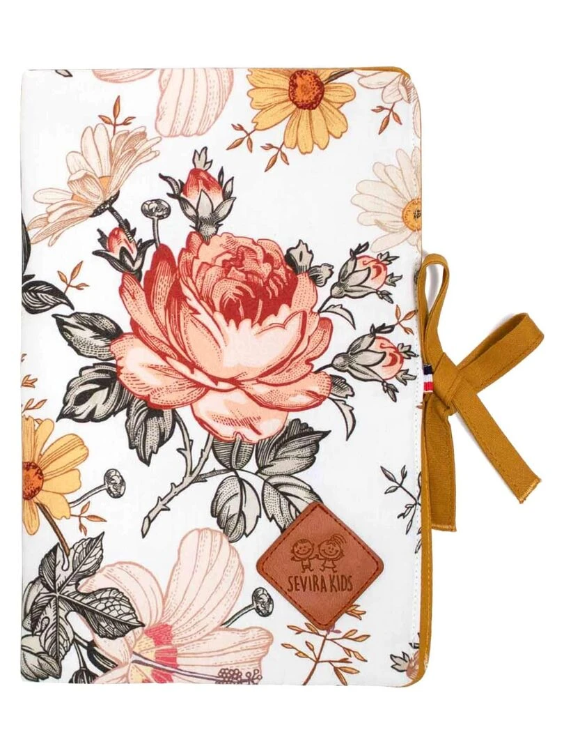 Protège carnet de santé bébé en coton Néo Vintage Multicolore