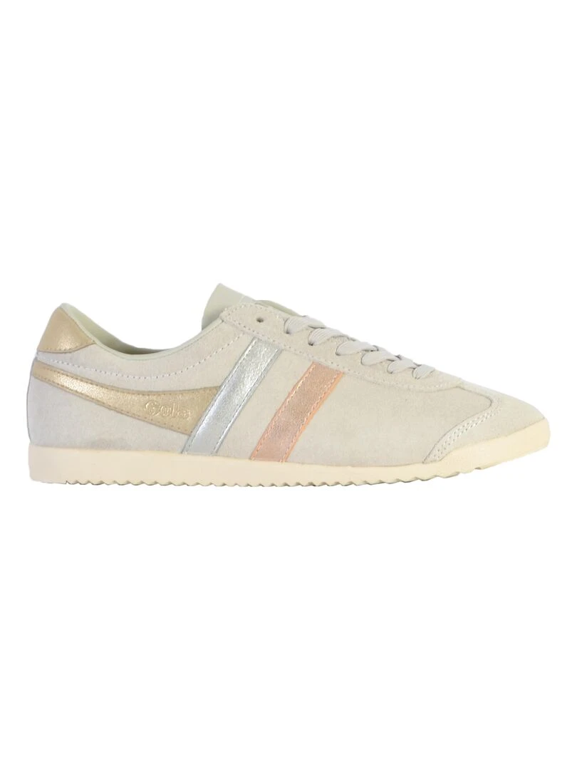 Basket Cuir Gola Bullet Mirror Trident Gris