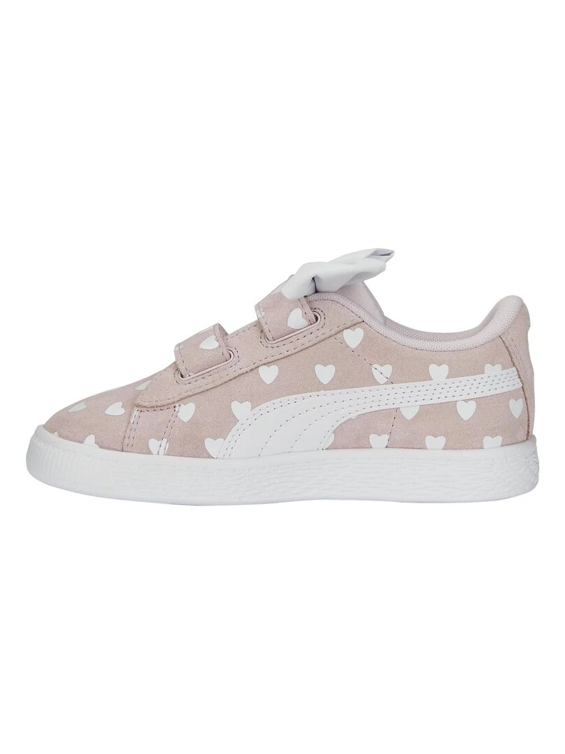 Basket Cuir Puma Enfant Suede Classic Lf Re Bow VInf Rose
