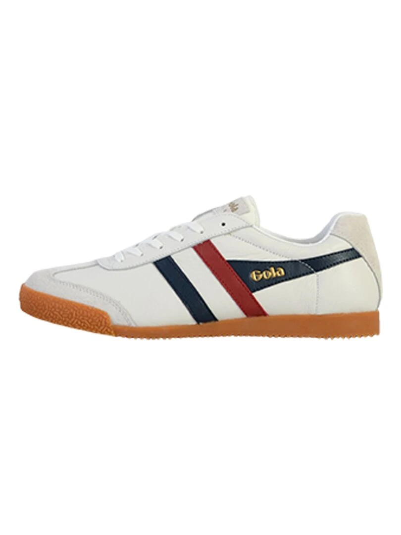 Basket Cuir Gola Harrier Blanc